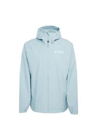 Adidas - Kurtka Terrex Multi 2L RAIN.RDY. Kolor: niebieski. Materiał: materiał. Sport: turystyka piesza