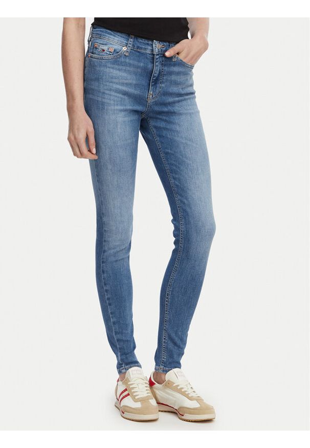 Tommy Jeans Jeansy Nora Mr DW0DW23084 Niebieski Skinny Fit. Kolor: niebieski