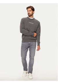 Guess Jeans Sweter M4BR31 Z3HM1 Szary Regular Fit. Kolor: szary. Materiał: bawełna #3