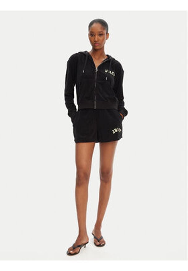Juicy Couture Bluza Nala JCWAS125321 Czarny Oversize. Kolor: czarny