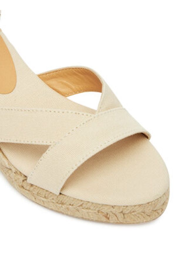 Castañer Espadryle Bruna/6/001 025533 Beżowy. Kolor: beżowy. Materiał: materiał