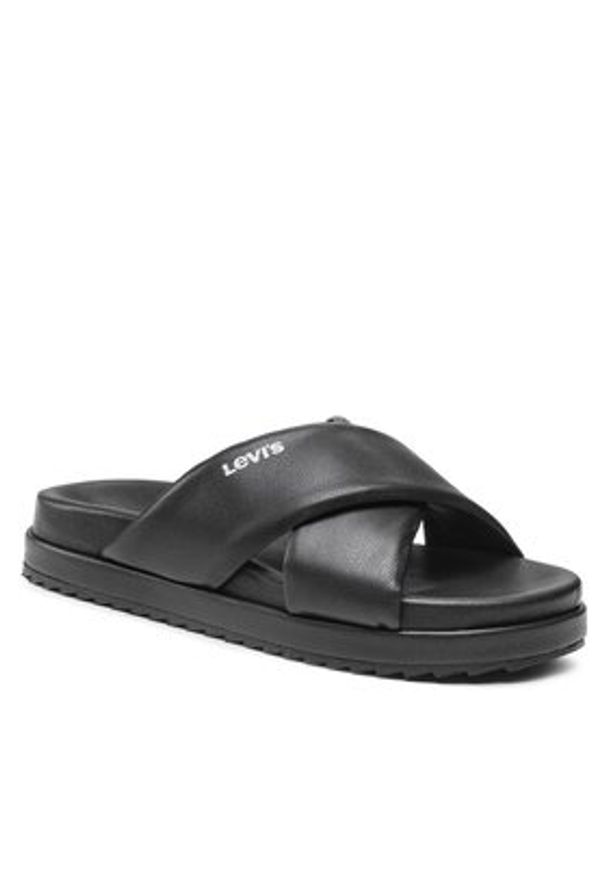 Levi's® Klapki 235206-794-559 Czarny. Kolor: czarny. Materiał: skóra