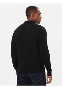 Calvin Klein Polo LV04LD319G Czarny Regular Fit. Typ kołnierza: polo. Kolor: czarny. Materiał: wełna #3