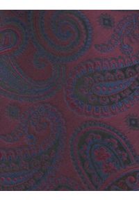 Krawat Męski - Angelo di Monti - Bordo z Dużym Paisley. Kolor: czerwony. Materiał: tkanina. Wzór: paisley. Styl: elegancki, wizytowy #2