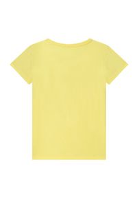 Michael Kors t-shirt bawełniany dziecięcy R15110.156 kolor żółty. Kolor: żółty. Materiał: bawełna. Długość rękawa: krótki rękaw. Długość: krótkie. Wzór: nadruk #3