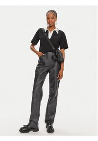 Karl Lagerfeld - KARL LAGERFELD Polo 245W1701 Czarny Regular Fit. Typ kołnierza: polo. Kolor: czarny. Materiał: bawełna #4