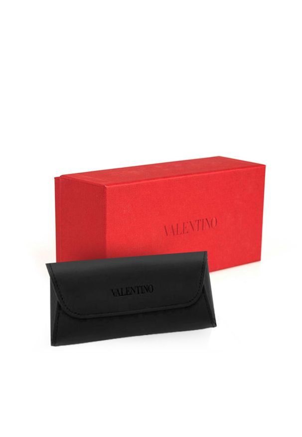 VALENTINO - Valentino Okulary "VA2051" | VA2051 300371 | Kobieta | Czarny, Brązowy. Kształt: owalne. Kolor: czarny, brązowy, wielokolorowy. Materiał: materiał