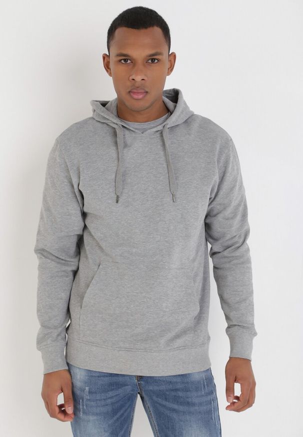 Born2be - Jasnoszara Bluza Avaguna. Kolor: szary. Długość rękawa: długi rękaw. Długość: długie. Styl: sportowy