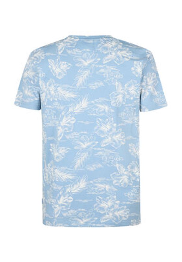 Petrol Industries T-Shirt M-1050-TSR623 Błękitny Regular Fit. Kolor: niebieski. Materiał: bawełna
