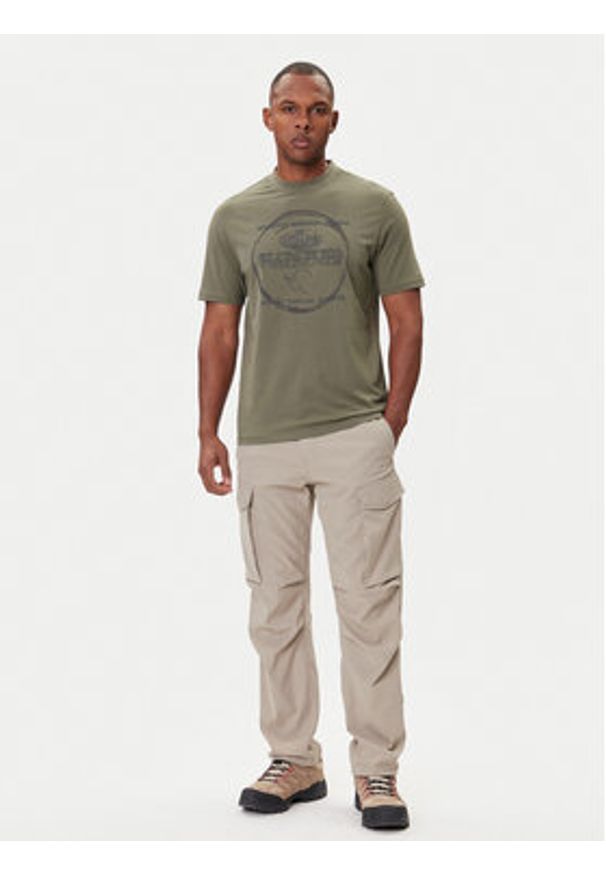 Napapijri T-Shirt S-Bald NP0A88SF Zielony Regular Fit. Kolor: zielony. Materiał: bawełna