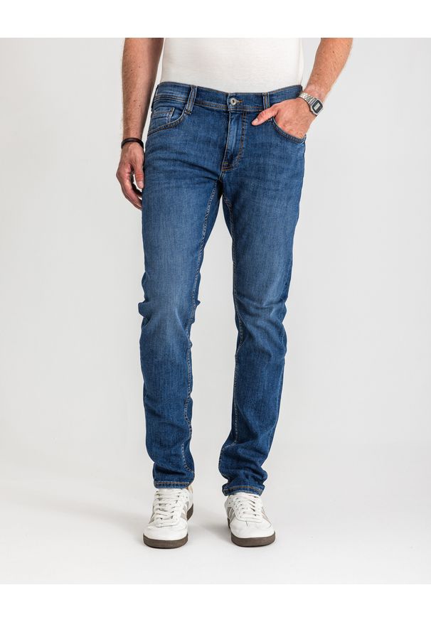 Męskie Spodnie Jeansowe Mustang Style Oregon Tapered Denim Blue 1017123 5000 782