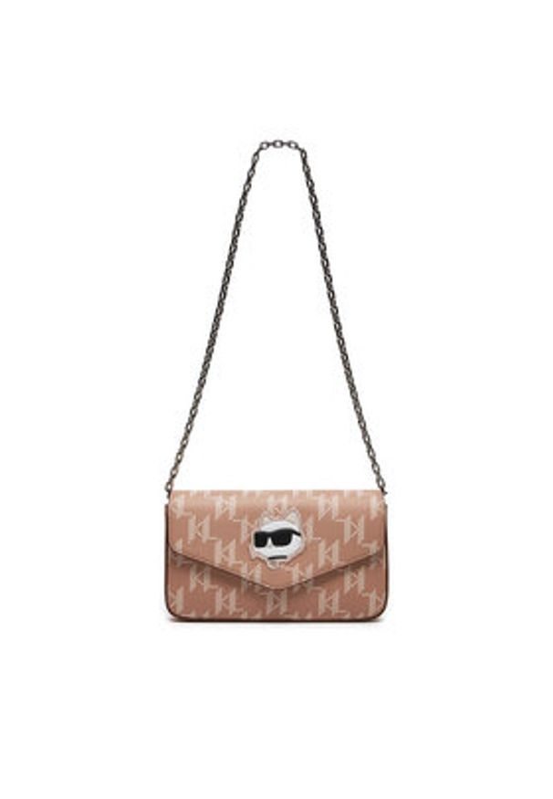 Karl Lagerfeld - KARL LAGERFELD Torebka 240W3237 Beżowy. Kolor: beżowy. Materiał: skórzane