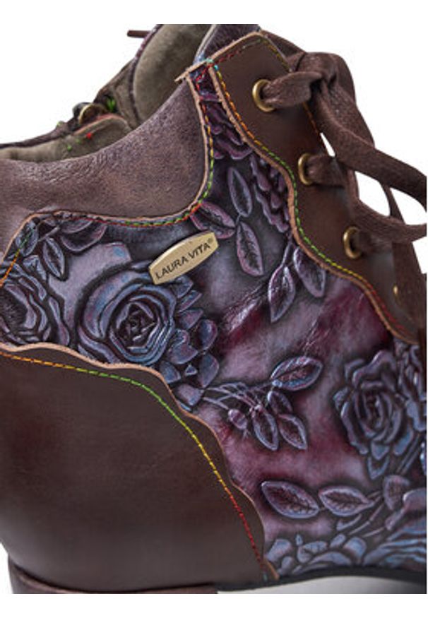 Laura Vita Botki Gycroo 15 Brązowy. Kolor: brązowy. Materiał: skóra