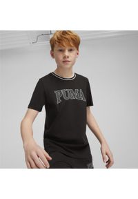 Koszulka sportowa chłopięca Puma Squad Tee B. Kolor: czarny. Długość rękawa: krótki rękaw. Długość: krótkie