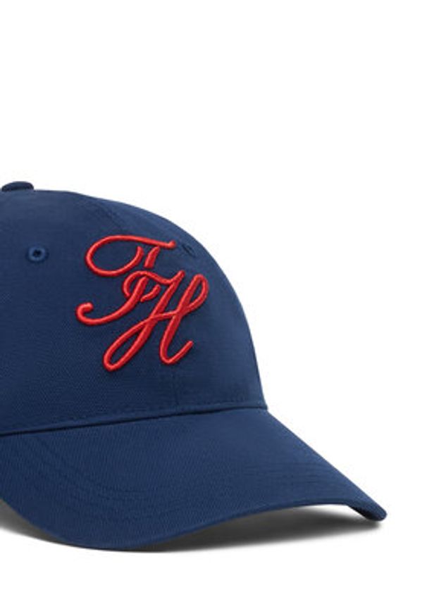 TOMMY HILFIGER - Tommy Hilfiger Czapka z daszkiem Logo Embroidery Baseball Cap AM0AM14120 Granatowy. Kolor: niebieski. Materiał: bawełna