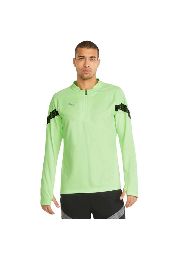 Bluza męskie Puma Teamfinal Training 14 Zip. Kolor: zielony. Materiał: poliester, materiał