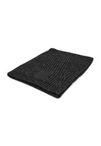 Calvin Klein - Szal CALVIN KLEIN - Geometric Knit Scarf K60K608491 BAX. Kolor: czarny. Materiał: akryl, wełna, bawełna, materiał, poliester #1