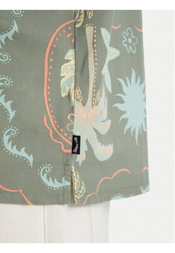 Billabong Koszula Vacay EBYWT03019 Zielony ciemny Relaxed Fit. Kolor: zielony. Materiał: bawełna