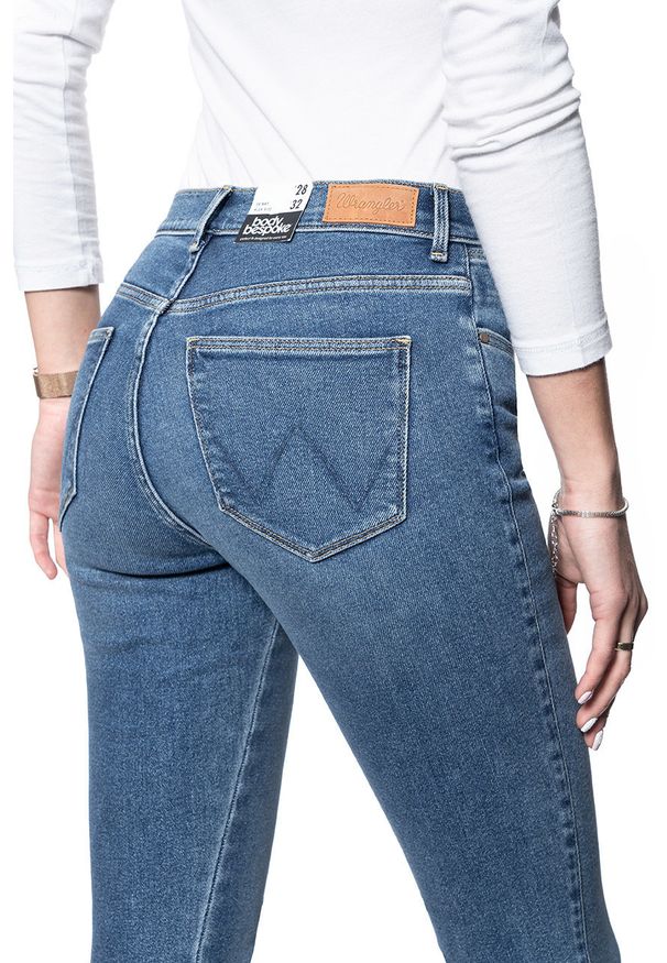 Wrangler - SPODNIE DAMSKIE WRANGLER SKINNY HIGH RISE NOMAD SAND W27HTXX4D 112128129