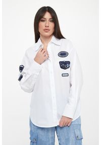 Ermanno Firenze - Koszula damska z naszywkami ERMANNO FIRENZE. Wzór: aplikacja #1