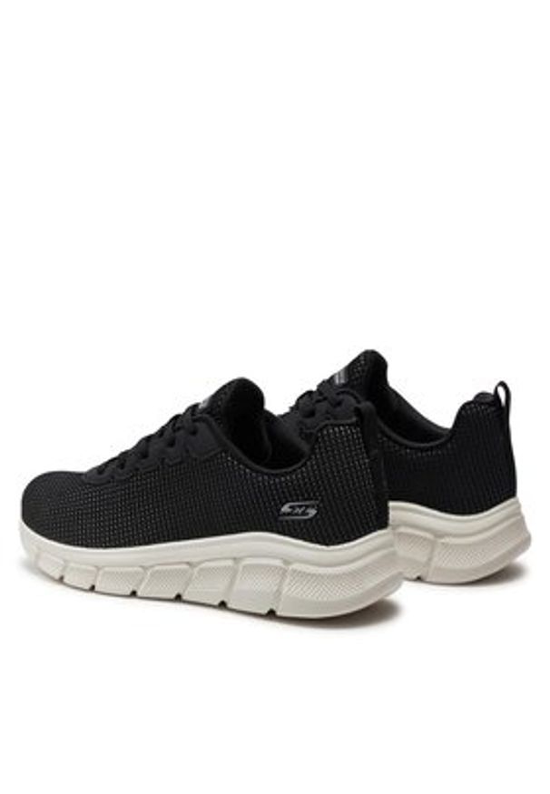 skechers - Skechers Sneakersy Bobs B Flex-Visionary Essence 117346/BLK Czarny. Kolor: czarny. Materiał: materiał, mesh