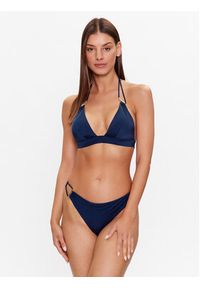 Etam Dół od bikini 6539131 Granatowy. Kolor: niebieski. Materiał: syntetyk