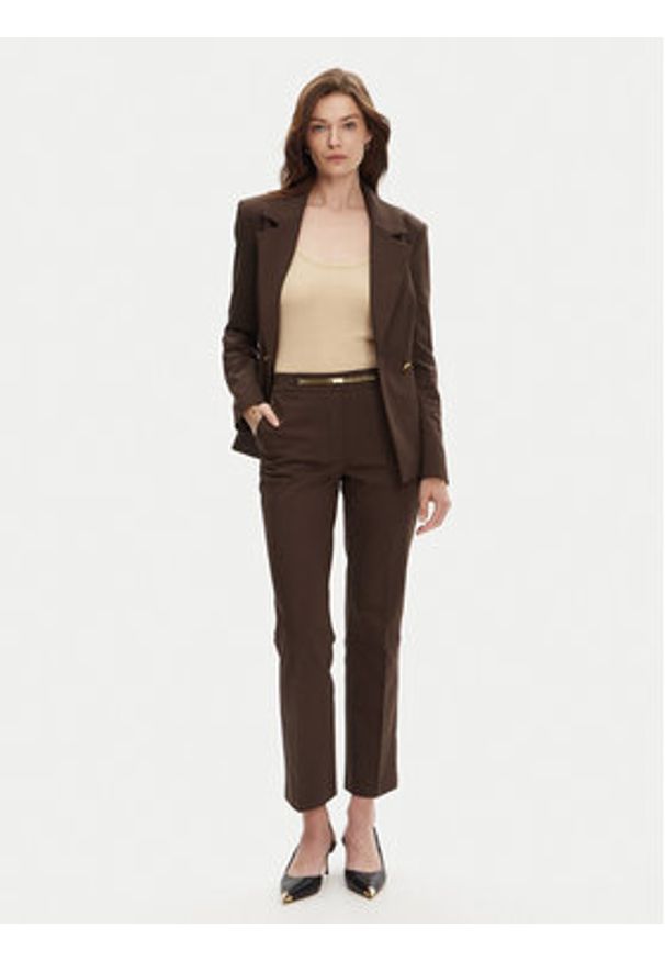 Marciano Guess Spodnie materiałowe 5GGB17 7311A Brązowy Regular Fit. Kolor: brązowy. Materiał: bawełna