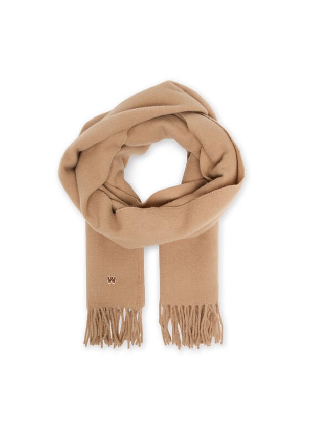 Weekend Max Mara Szalik Scoglio 2525546105 Beżowy. Kolor: beżowy. Materiał: wełna, materiał