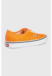 Vans tenisówki UA Authentic kolor pomarańczowy. Nosek buta: okrągły. Zapięcie: sznurówki. Kolor: pomarańczowy. Materiał: guma #2