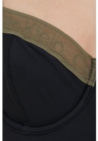 Calvin Klein jednoczęściowy strój kąpielowy kolor czarny miękka miseczka. Kolor: czarny. Materiał: poliester, materiał #3