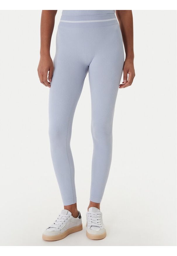 Guess Legginsy V6RB05 Z4692 Błękitny Slim Fit. Kolor: niebieski. Materiał: syntetyk