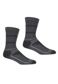 Regatta - Skarpety damskie Lady Samaris 3Season. Kolor: czarny, szary. Materiał: włókno. Sport: turystyka piesza #1