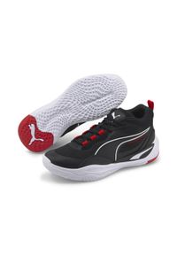 Buty koszykarskie męskie Puma Playmaker Pro. Kolor: wielokolorowy, czarny. Materiał: materiał, syntetyk. Szerokość cholewki: normalna