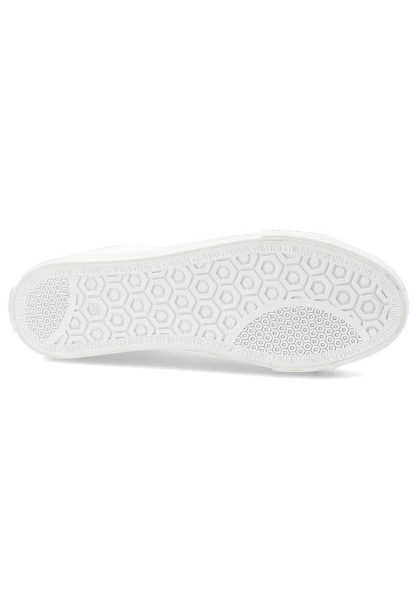 Big-Star - Białe Trampki Big Star Damskie Buty Sportowe. Okazja: na co dzień. Zapięcie: sznurówki. Kolor: biały. Materiał: materiał. Styl: sportowy