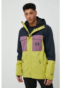 Rip Curl kurtka Pinnacle kolor zielony. Kolor: zielony. Materiał: materiał. Długość: krótkie. Sezon: zima #7