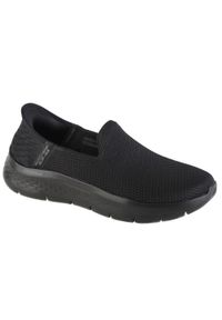 skechers - Buty do chodzenia damskie, Skechers Go Walk Flex. Kolor: czarny. Sport: turystyka piesza