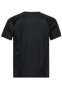 Koszulka męska Odlo ESSENTIAL PRINT T-shirt crew neck s/s. Kolor: czarny. Wzór: nadruk. Sport: fitness