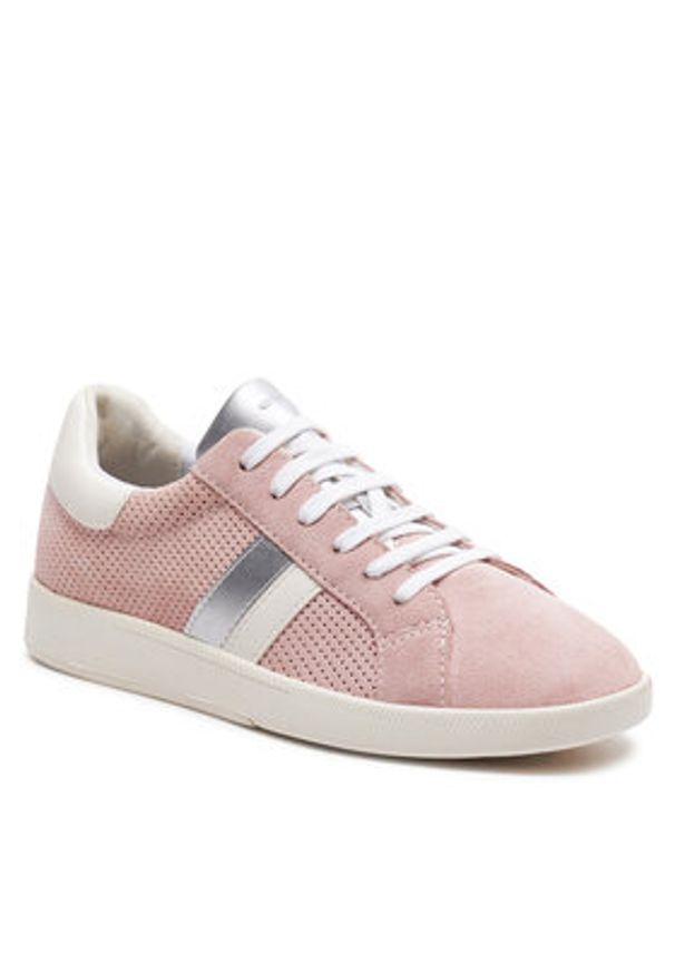 Geox Sneakersy D Meleda D36UGB 022BC C8105 Różowy. Kolor: różowy. Materiał: skóra