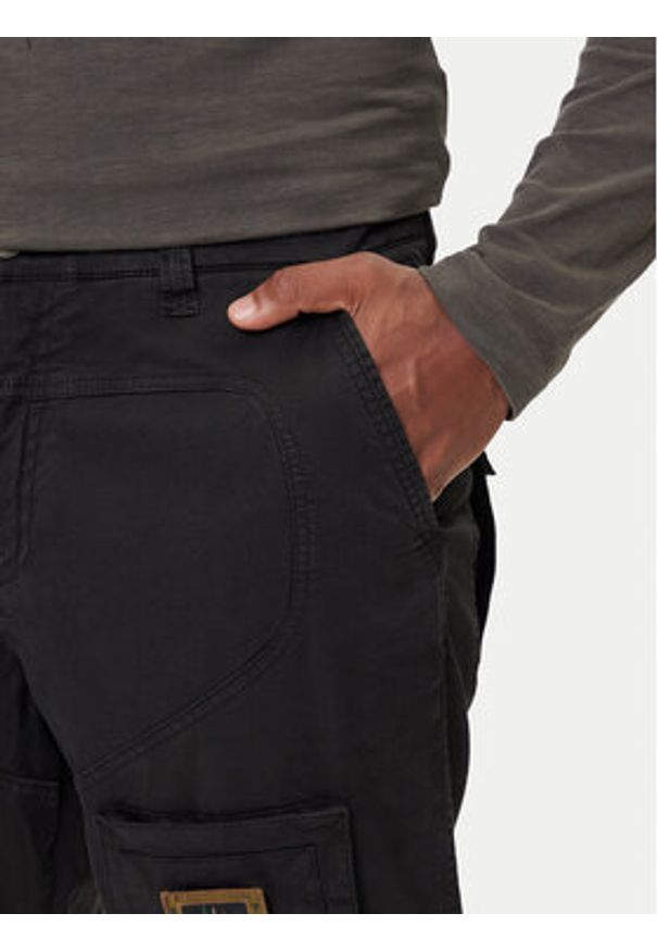 Aeronautica Militare Spodnie materiałowe 252PA1387UCT0149 Czarny Regular Fit. Kolor: czarny. Materiał: bawełna