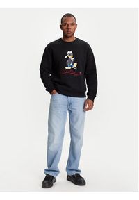 Karl Lagerfeld - KARL LAGERFELD Bluza 705098 553930 Czarny Regular Fit. Typ kołnierza: dekolt w karo. Kolor: czarny. Materiał: bawełna #3