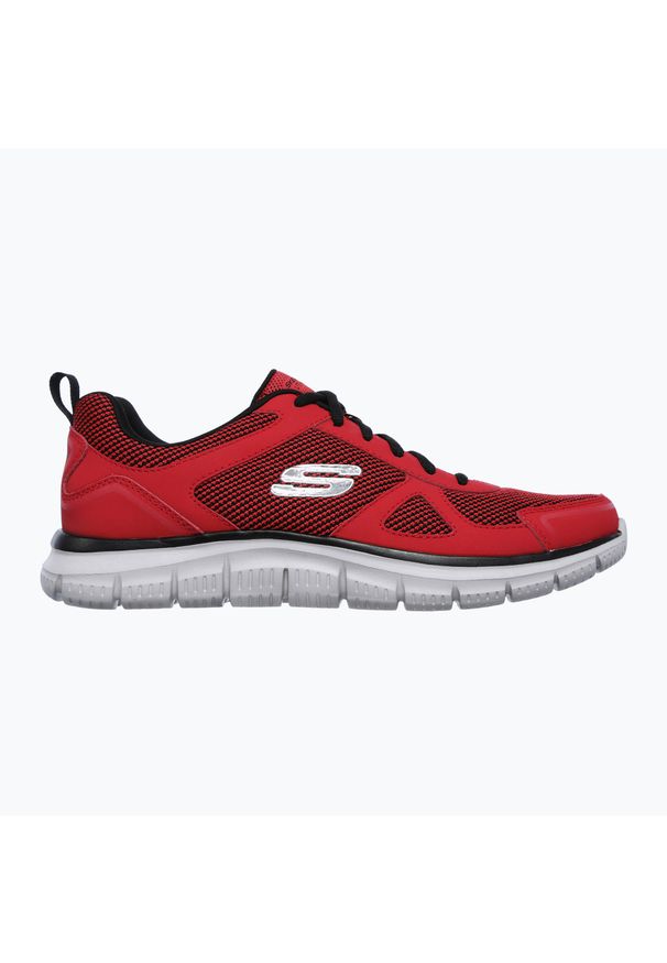 skechers - Buty męskie SKECHERS Track Bucolo. Kolor: czerwony. Sport: fitness