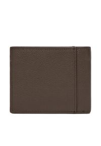 Calvin Klein Duży Portfel Męski Micropebble Billfold W Coin LV04D1033G Brązowy. Kolor: brązowy. Materiał: skóra