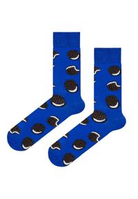 His Story - Skarpetki Bawełniane - Tematyczne - Oreo, Niebieskie. Kolor: niebieski. Materiał: elastan, bawełna, poliamid #2