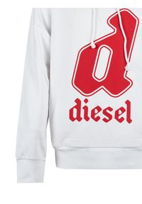 Diesel Bluza "GinnOut " | A08690-0HAYT | Mężczyzna | Biały. Okazja: na co dzień. Typ kołnierza: kaptur. Kolor: biały. Materiał: bawełna, poliester. Wzór: nadruk. Styl: casual, elegancki #3