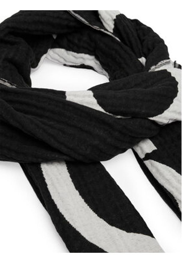 Calvin Klein Szal K60K612879 Czarny. Kolor: czarny. Materiał: bawełna