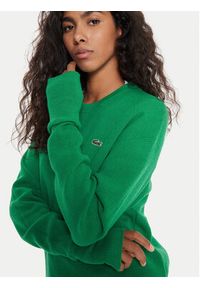 Lacoste Sweter AF9551 Zielony Regular Fit. Kolor: zielony. Materiał: wełna #4