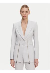 Patrizia Pepe Marynarka 8S0522/A6F5-S702 Szary Regular Fit. Kolor: szary. Materiał: syntetyk #1