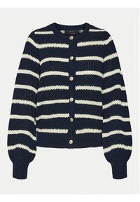 Vero Moda Kardigan Amazing 10319138 Granatowy Regular Fit. Kolor: niebieski. Materiał: syntetyk