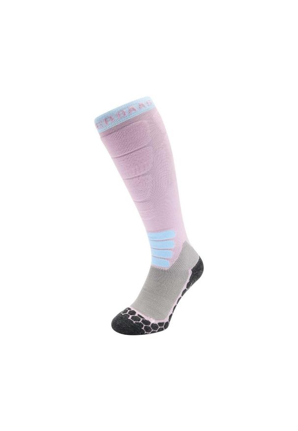 POEDERBAAS - Skarpety narciarskie - Damskie - Wełna merynosowa - Pro - Fioletowe. Kolor: fioletowy. Materiał: poliamid, elastan, wełna. Sport: narciarstwo