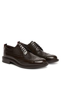 Hugo - HUGO Półbuty Lysander 50548655 Brązowy. Kolor: brązowy. Materiał: skóra